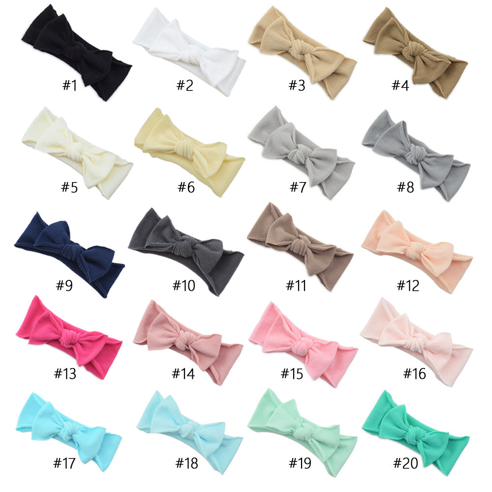 Baby Hair Accessories Solid Color Knotted Headband Baby Hair Accessories Solid Color Knotted Headband
